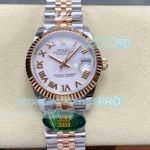 ARF Swiss Copy Rolex Datejust 31mm White Roman Dial Two-tone Jubilee Watch 